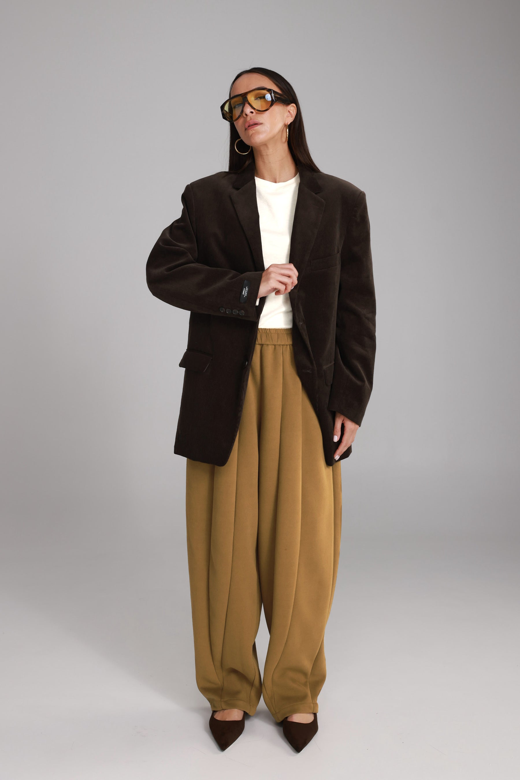 מכנסי אייבי חום בהיר