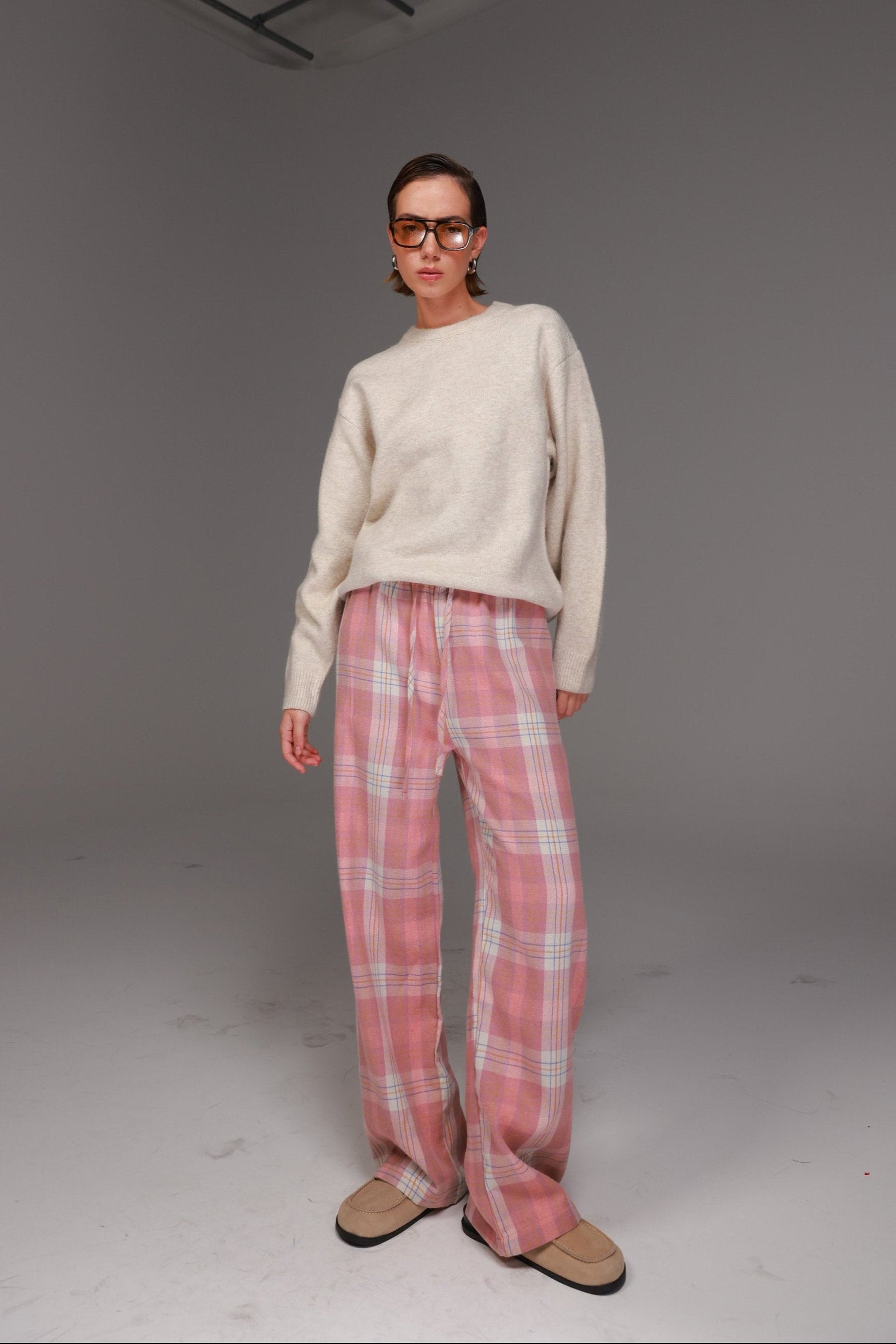 מכנסי תומאס ורודים