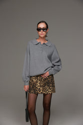 סריג סוזן אפור