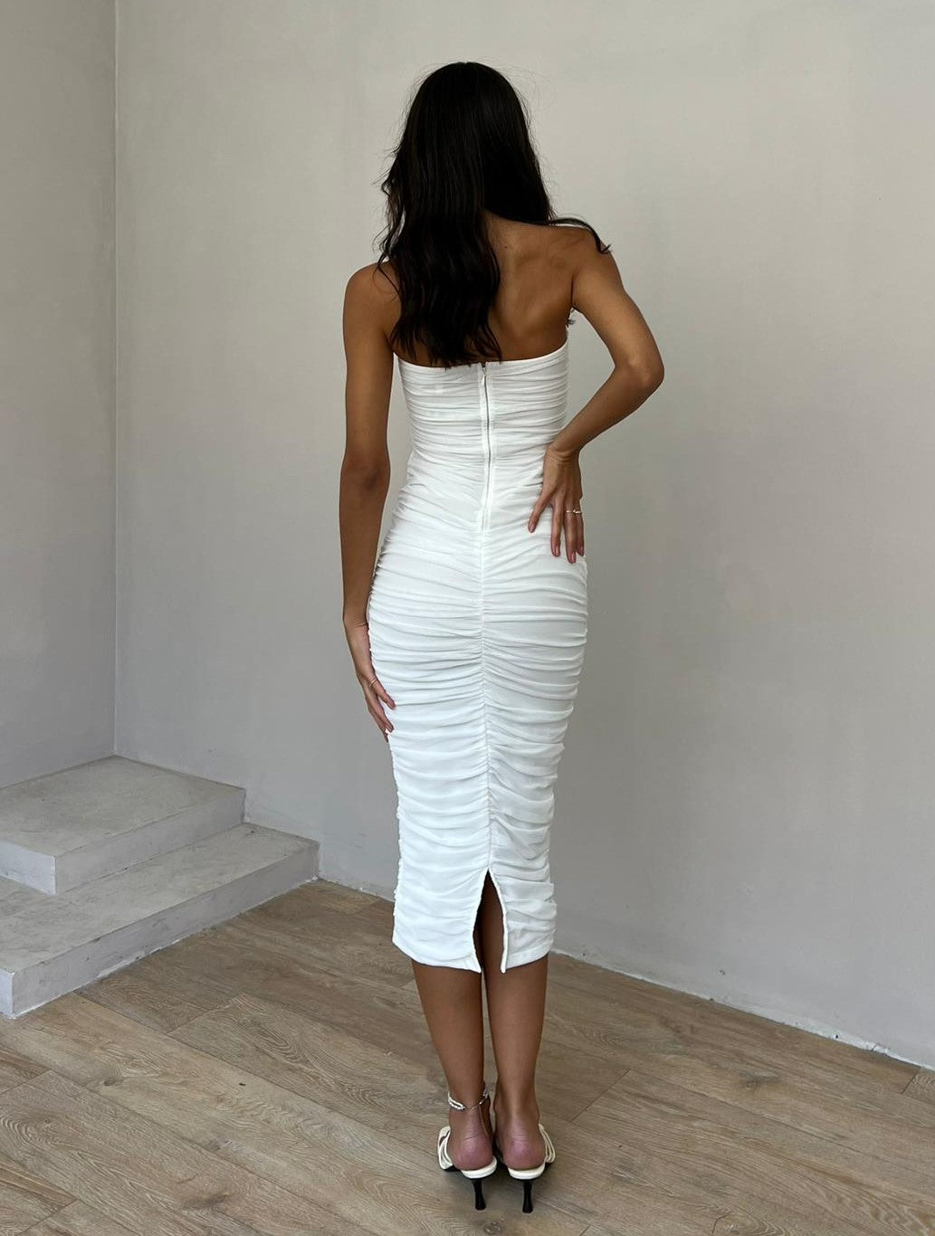 שמלת מוניק לבנה