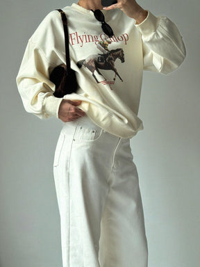 סוויטשירט נוני שמנת