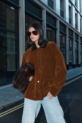 ג'קט אדריאנה חום בהיר