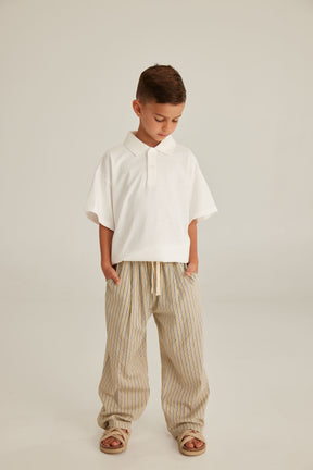 מכנסי לימסול אפור/נייבי