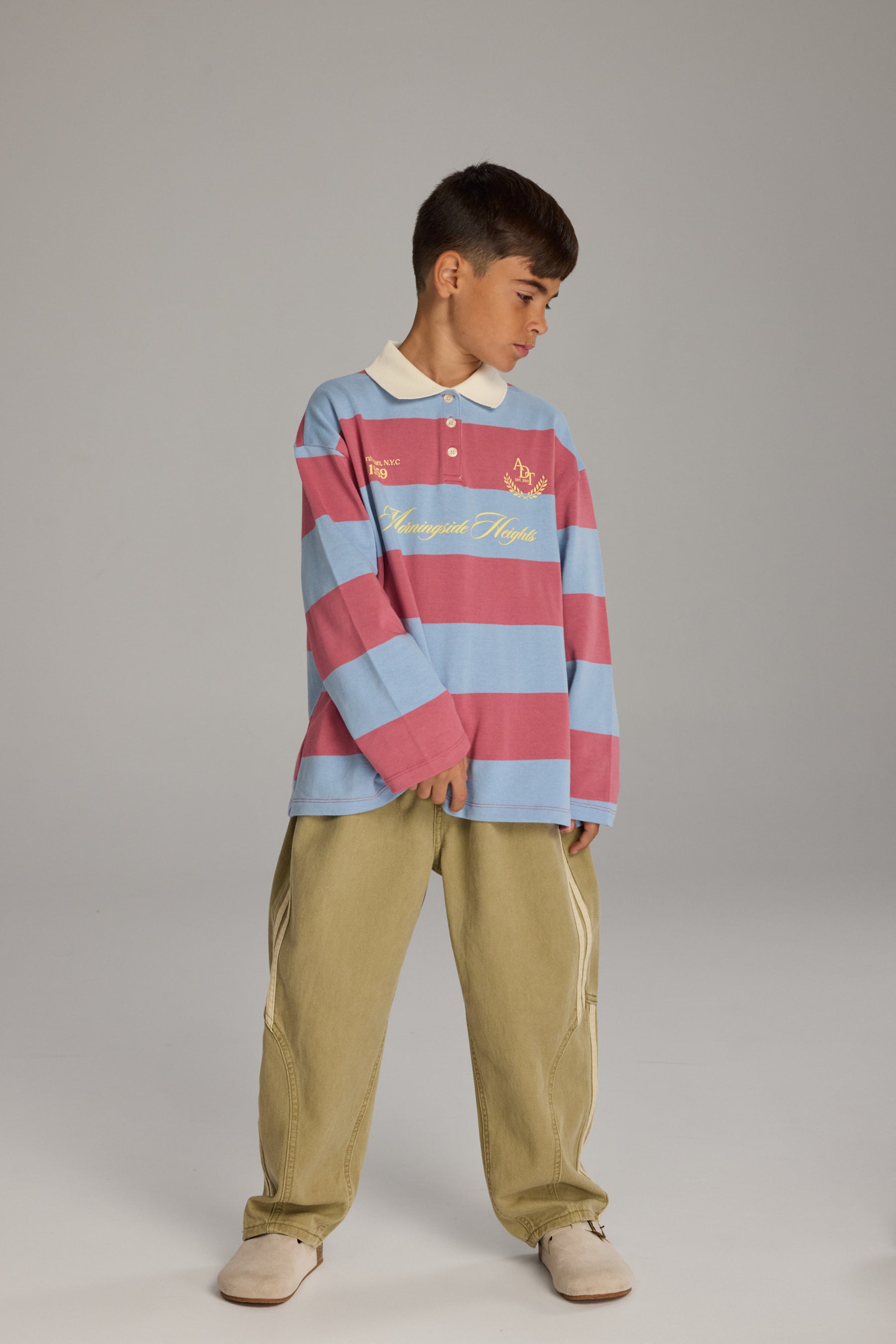 חולצת מרלי כחול בהיר/ורוד