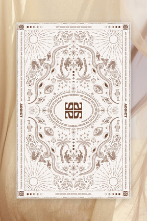 Marin Pareo Cream/Brown Print