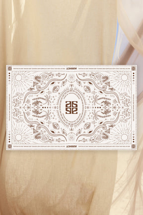 Reah Pareo Cream/Brown Print