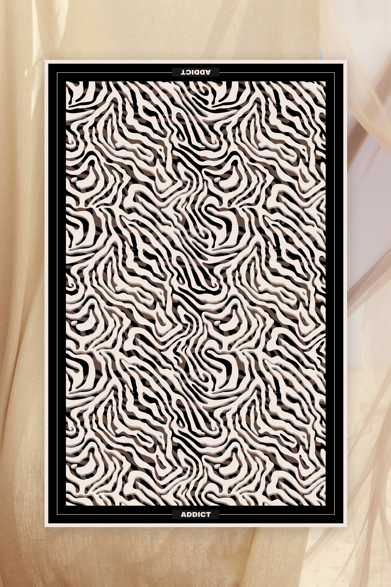 Athena Pareo Black Zebra